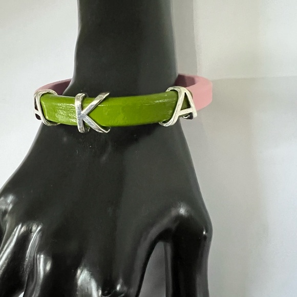 Alpha Kappa Alpha AKA Leather Bracelet - Picture 3 of 9